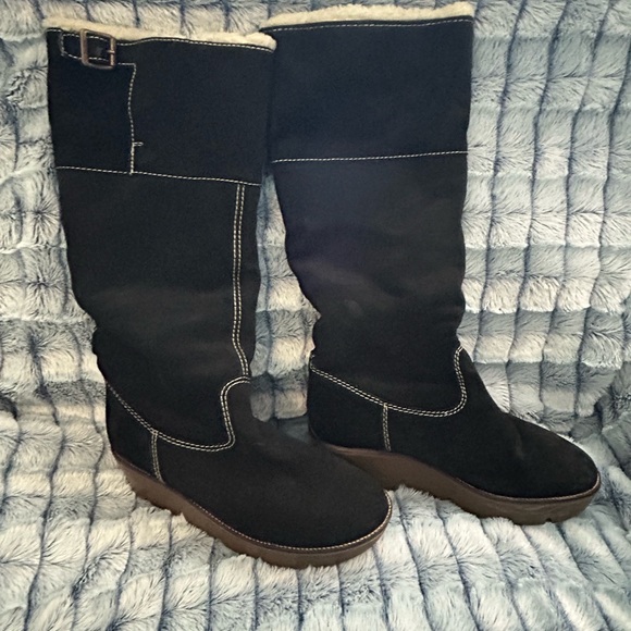 Kors made in Italy suede knee high boots 10 - Picture 3 of 7